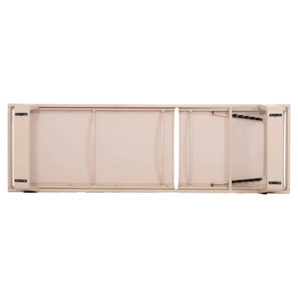 ΞΑΠΛΩΣΤΡΑ ΑΛΟΥΜΙΝΙΟΥ ΜΕ ΥΦΑΣΜΑ TESLIN RICKON HM6292.04 ΣΕ ΚΑΠΟΥΤΣΙΝΟ 198x61,5x97Υεκ.