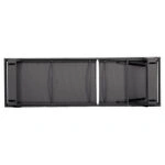 ΞΑΠΛΩΣΤΡΑ ΑΛΟΥΜΙΝΙΟΥ ΜΕ ΥΦΑΣΜΑ TESLIN RICKON HM6292.01 ΣΕ ΓΚΡΙ 198x61,5x97Υεκ.