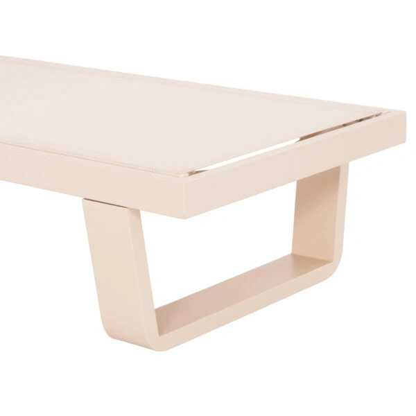 ΞΑΠΛΩΣΤΡΑ ΑΛΟΥΜΙΝΙΟΥ ΜΕ ΥΦΑΣΜΑ TESLIN RICKON HM6292.04 ΣΕ ΚΑΠΟΥΤΣΙΝΟ 198x61,5x97Υεκ.