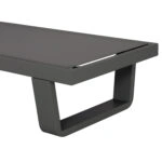 ΞΑΠΛΩΣΤΡΑ ΑΛΟΥΜΙΝΙΟΥ ΜΕ ΥΦΑΣΜΑ TESLIN RICKON HM6292.01 ΣΕ ΓΚΡΙ 198x61,5x97Υεκ.