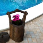 Artekko Καφέ Δοχείο με Καπάκι και Χερούλι από Κορμό Δέντρου (30x32x50)cm