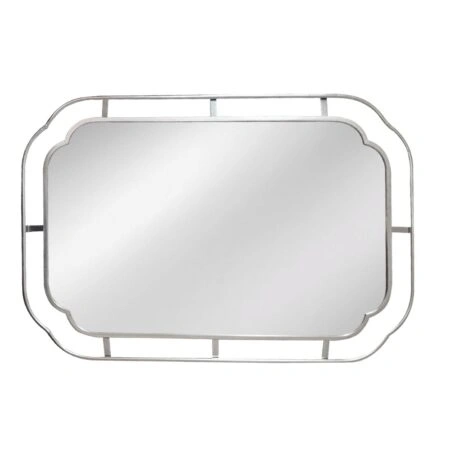 Artekko Dia Ασημί Μεταλλικός Καθρέπτης Τοίχου (60x2x90)cm