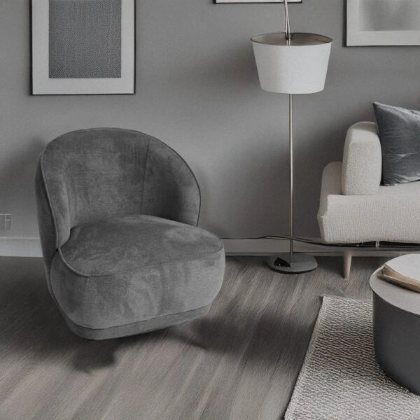 Artekko Cloud Γκρι Υφασμάτινη Πολυθρόνα (78x81x74)cm