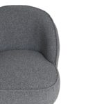 Artekko Cloud Γκρι Υφασμάτινη Μπουκλέ Πολυθρόνα (78x81x74)cm