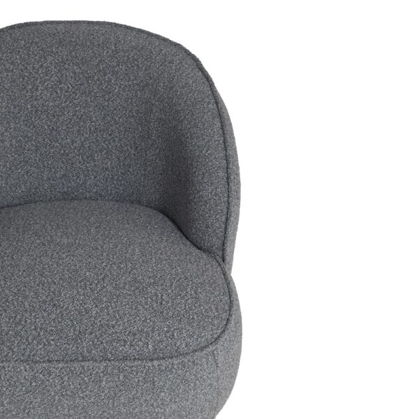 Artekko Cloud Γκρι Υφασμάτινη Μπουκλέ Πολυθρόνα (78x81x74)cm