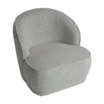 Artekko Cloud Μπεζ Υφασμάτινη Μπουκλέ Πολυθρόνα (78x81x74)cm