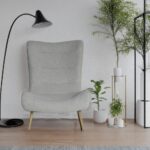 Artekko Cloud Μπεζ Υφασμάτινη Μπουκλέ Πολυθρόνα (97x80x100)cm