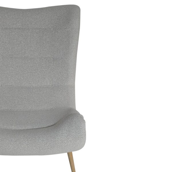 Artekko Cloud Μπεζ Υφασμάτινη Μπουκλέ Πολυθρόνα (97x80x100)cm