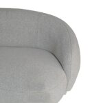 Artekko Cloud Υφασμάτινος Μπουκλέ Τριθέσιος Καναπές σε Λευκό του Πάγου (191x93x73)cm