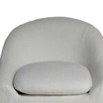 Artekko Cloud Λευκή Υφασμάτινη Μπουκλέ Πολυθρόνα (76x76x71)cm