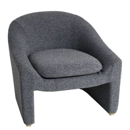 Artekko Cloud Γκρι Υφασμάτινη Μπουκλέ Πολυθρόνα (76x76x71)cm