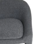 Artekko Cloud Γκρι Υφασμάτινη Μπουκλέ Πολυθρόνα (76x76x71)cm