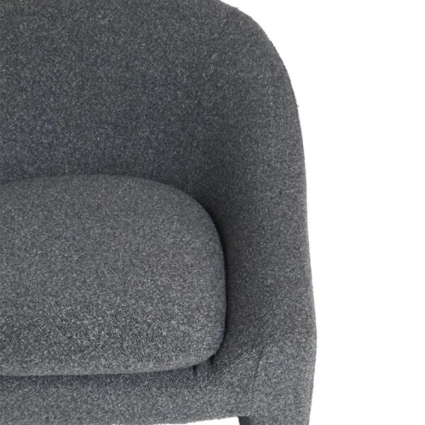 Artekko Cloud Γκρι Υφασμάτινη Μπουκλέ Πολυθρόνα (76x76x71)cm