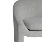 Artekko Cloud Μπεζ Υφασμάτινη Μπουκλέ Πολυθρόνα (76x76x71)cm