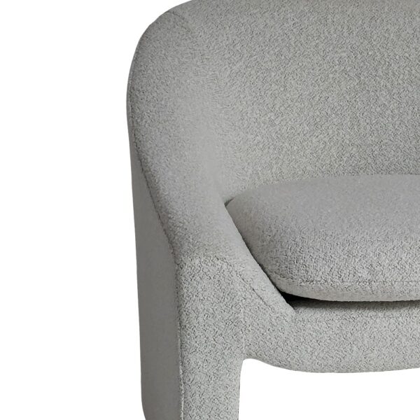 Artekko Cloud Μπεζ Υφασμάτινη Μπουκλέ Πολυθρόνα (76x76x71)cm