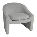 Artekko Cloud Μπεζ Υφασμάτινη Μπουκλέ Πολυθρόνα (76x76x71)cm