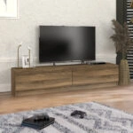 Έπιπλο τηλεόρασης Ahenk Megapap χρώμα καρυδί 160x31,3x32,9εκ.