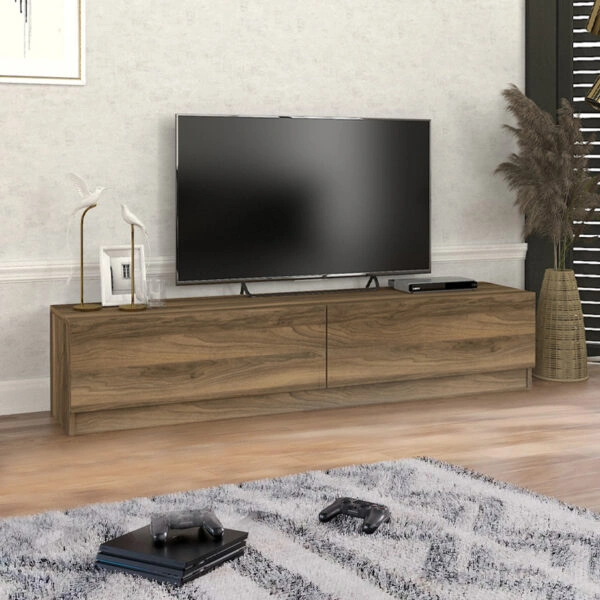 Έπιπλο τηλεόρασης Ahenk Megapap χρώμα καρυδί 160x31,3x32,9εκ.