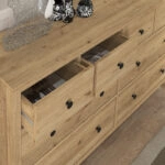 Συρταριέρα - Μπουφές Sabina Megapap χρώμα sepet oak 160x50x96εκ.