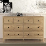 Συρταριέρα - Μπουφές Sabina Megapap χρώμα sepet oak 160x50x96εκ.