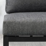 Σαλόνι κήπου Echo Megapap σετ 3 τμχ μέταλλο - ξύλο χρώμα μαύρο - γκρι