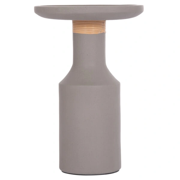 ΒΟΗΘΗΤΙΚΟ ΤΡΑΠΕΖΙ TRED(T) HM18169.03 FIBER CEMENT ΓΚΡΙ-ΦΥΣΙΚΟ RATTAN--Φ40x61Υεκ.