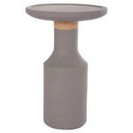 ΒΟΗΘΗΤΙΚΟ ΤΡΑΠΕΖΙ TRED(T) HM18169.03 FIBER CEMENT ΓΚΡΙ-ΦΥΣΙΚΟ RATTAN--Φ40x61Υεκ.