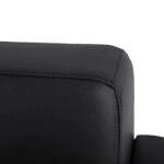 ΚΑΝΑΠΕΣ 2ΘΕΣΙΟΣ NELLIE HM3159.21 ΜΕ ΜΑΥΡΟ PU 113x71x71Υ εκ.