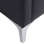 ΚΑΝΑΠΕΣ 2ΘΕΣΙΟΣ NELLIE HM3159.21 ΜΕ ΜΑΥΡΟ PU 113x71x71Υ εκ.