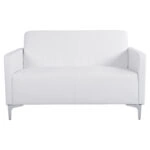 ΚΑΝΑΠΕΣ 2ΘΕΣΙΟΣ NELLIE HM3159.22 ΜΕ ΛΕΥΚΟ PU 113x71x71Υ εκ.