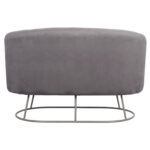 ΚΑΝΑΠΕΣ 2ΘΕΣΙΟΣ ARIEN HM8492.01 ΑΠΟ ΒΕΛΟΥΔΟ ΓΚΡΙ ΜΕ ΑΣΗΜΙ ΒΑΣΗ 125Χ80Χ84Υ εκ.