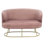 ΚΑΝΑΠΕΣ 2ΘΕΣΙΟΣ ARIEN HM8492.02 ΑΠΟ ΒΕΛΟΥΔΟ ΣΑΠΙΟ ΜΗΛΟ ΜΕ ΧΡΥΣΗ ΒΑΣΗ 125X80X84Y εκ.