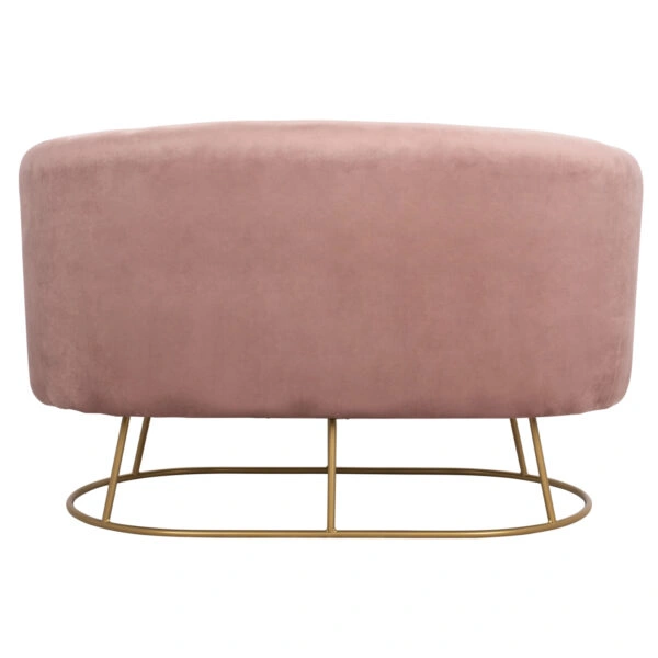 ΚΑΝΑΠΕΣ 2ΘΕΣΙΟΣ ARIEN HM8492.02 ΑΠΟ ΒΕΛΟΥΔΟ ΣΑΠΙΟ ΜΗΛΟ ΜΕ ΧΡΥΣΗ ΒΑΣΗ 125X80X84Y εκ.