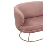 ΚΑΝΑΠΕΣ 2ΘΕΣΙΟΣ ARIEN HM8492.02 ΑΠΟ ΒΕΛΟΥΔΟ ΣΑΠΙΟ ΜΗΛΟ ΜΕ ΧΡΥΣΗ ΒΑΣΗ 125X80X84Y εκ.