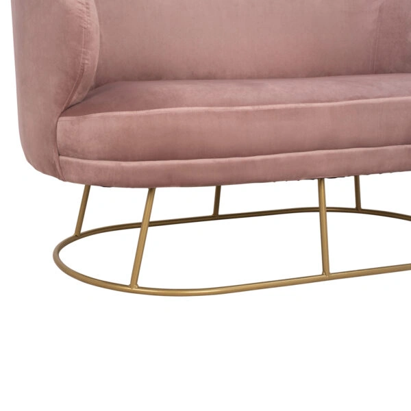 ΚΑΝΑΠΕΣ 2ΘΕΣΙΟΣ ARIEN HM8492.02 ΑΠΟ ΒΕΛΟΥΔΟ ΣΑΠΙΟ ΜΗΛΟ ΜΕ ΧΡΥΣΗ ΒΑΣΗ 125X80X84Y εκ.