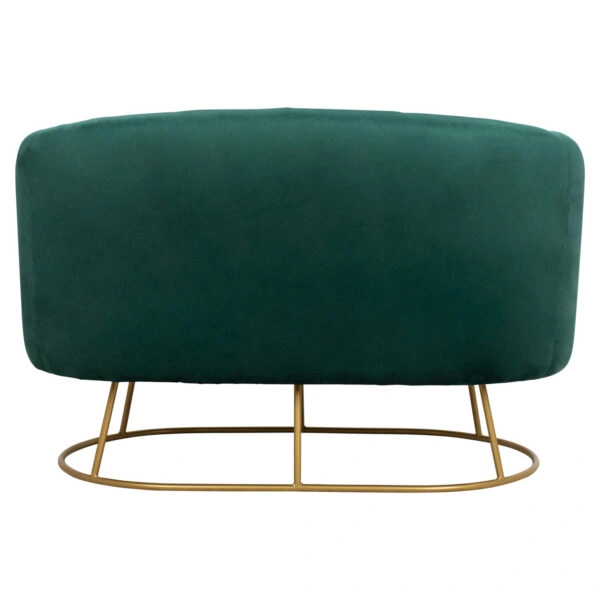 ΚΑΝΑΠΕΣ 2ΘΕΣΙΟΣ ARIEN HM8492.03 ΑΠΟ ΒΕΛΟΥΔΟ ΚΥΠΑΡΙΣΣΙ ΜΕ ΧΡΥΣΗ ΒΑΣΗ 125X80X84Y εκ.