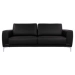 ΚΑΝΑΠΕΣ 3ΘΕΣΙΟΣ KENZIE HM3121.31 ΜΕ ΜΑΥΡΟ PU 190x81x81 εκ.