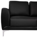 ΚΑΝΑΠΕΣ 3ΘΕΣΙΟΣ KENZIE HM3121.31 ΜΕ ΜΑΥΡΟ PU 190x81x81 εκ.