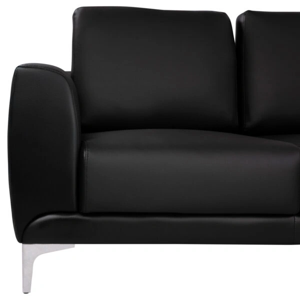 ΚΑΝΑΠΕΣ 3ΘΕΣΙΟΣ KENZIE HM3121.31 ΜΕ ΜΑΥΡΟ PU 190x81x81 εκ.