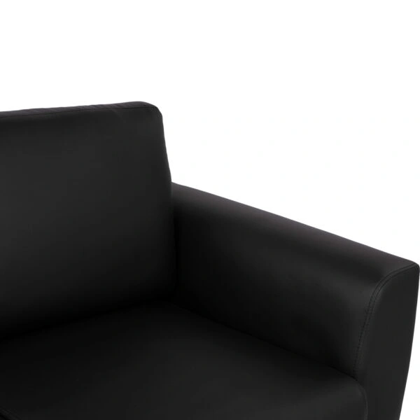 ΚΑΝΑΠΕΣ 3ΘΕΣΙΟΣ KENZIE HM3121.31 ΜΕ ΜΑΥΡΟ PU 190x81x81 εκ.