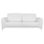 ΚΑΝΑΠΕΣ 3ΘΕΣΙΟΣ KENZIE HM3121.32 ΜΕ ΛΕΥΚΟ PU 190x81x81 εκ.