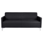 ΚΑΝΑΠΕΣ 3ΘΕΣΙΟΣ NELLIE HM3159.31 ΜΕ ΜΑΥΡΟ PU 163x71x71Υ εκ.