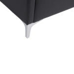 ΚΑΝΑΠΕΣ 3ΘΕΣΙΟΣ NELLIE HM3159.31 ΜΕ ΜΑΥΡΟ PU 163x71x71Υ εκ.