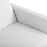 ΚΑΝΑΠΕΣ 3ΘΕΣΙΟΣ NELLIE HM3159.32 ΜΕ ΛΕΥΚΟ PU 163x71x71Υ εκ.