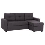 ΚΑΝΑΠΕΣ ΓΩΝΙΑ HM3004.02 ΑΡΙΣΤΕΡΗ ΚΑΙ ΔΕΞΙΑ ΜΕ ΓΚΡΙ ΥΦΑΣΜΑ 205X145X87Y εκ.