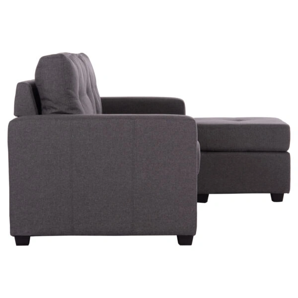 ΚΑΝΑΠΕΣ ΓΩΝΙΑ HM3004.02 ΑΡΙΣΤΕΡΗ ΚΑΙ ΔΕΞΙΑ ΜΕ ΓΚΡΙ ΥΦΑΣΜΑ 205X145X87Y εκ.