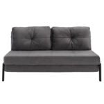 ΚΑΝΑΠΕΣ ΚΡΕΒΑΤΙ ΒΕΛΟΥΔΟ ΓΚΡΙ 2½ ΘΕΣΙΟΣ HM3079.11 151x92x66Υ εκ.