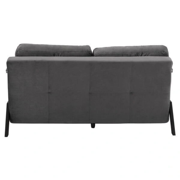 ΚΑΝΑΠΕΣ ΚΡΕΒΑΤΙ ΒΕΛΟΥΔΟ ΓΚΡΙ 2½ ΘΕΣΙΟΣ HM3079.11 151x92x66Υ εκ.