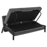 ΚΑΝΑΠΕΣ ΚΡΕΒΑΤΙ ΒΕΛΟΥΔΟ ΓΚΡΙ 2½ ΘΕΣΙΟΣ HM3079.11 151x92x66Υ εκ.