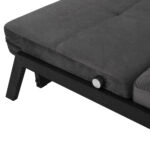 ΚΑΝΑΠΕΣ ΚΡΕΒΑΤΙ ΒΕΛΟΥΔΟ ΓΚΡΙ 2½ ΘΕΣΙΟΣ HM3079.11 151x92x66Υ εκ.